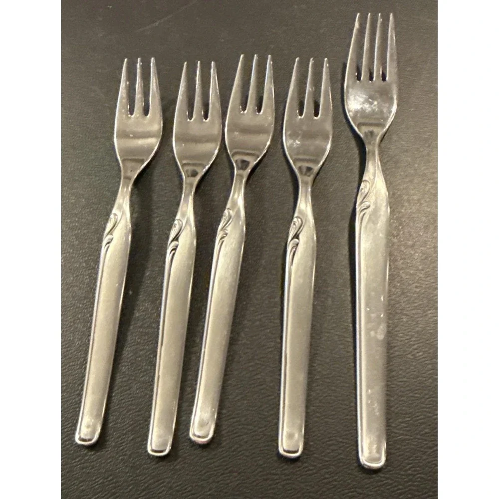 Pfeiffer Lungano Set Of 4 Seafood 1 Dinner Fork Mangasil‎ Stainess Germany